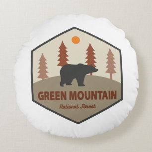 Coussins Ronds Ours forestier national de Green Mountain
