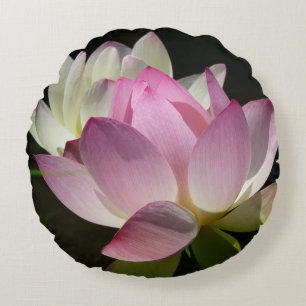 Coussins Ronds Paire de fleurs de Lotus II