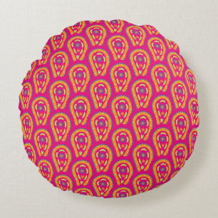 Coussins Ronds Paisley coloré