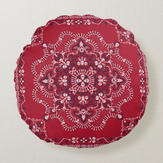 Coussins Ronds Paisley, crânes, bandana, design carré.