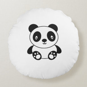 Coussins Ronds Panda mignon