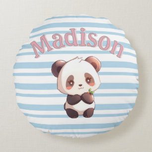 Coussins Ronds Panda Mignon Personnalisé