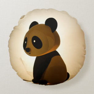 Coussins Ronds Panda Triste