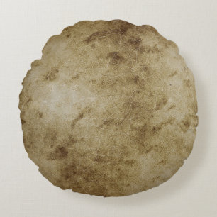 Coussins Ronds Papier ancienne page vintage antique