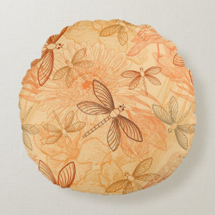Coussins Ronds papillons vintages modernes