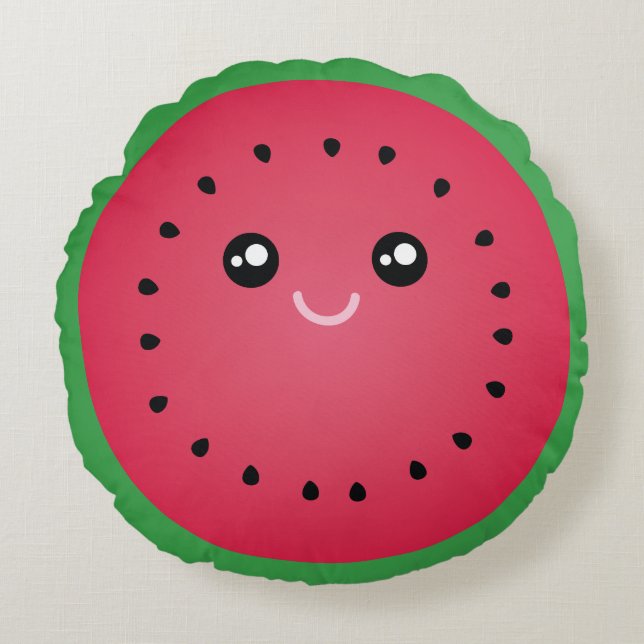 Coussins Ronds Pâque Juicy Slice Cute Kawaii Funny Foody (Devant)