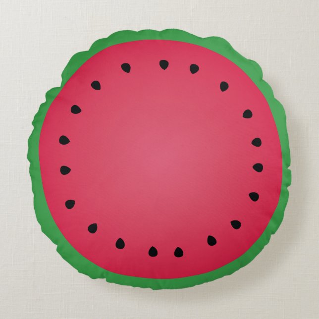 Coussins Ronds Pâque Juicy Slice Funny Foody (Devant)
