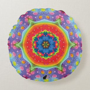 Coussins Ronds Paradigm Kaleidoscope