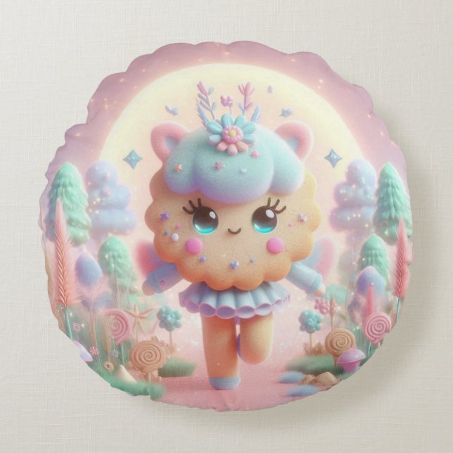 Coussins Ronds Pastel Cookie Fairy (Devant)