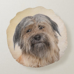 Coussins Ronds Peinture de berger pyrénéenne - Cute Original Chie