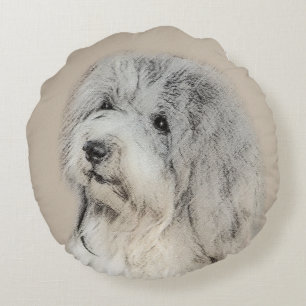 Coussins Ronds Peinture Havanaise (Gold Sable) - Art Chien origin