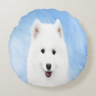 Peinture Samoyed Puppy - Jolie Art Original Chien