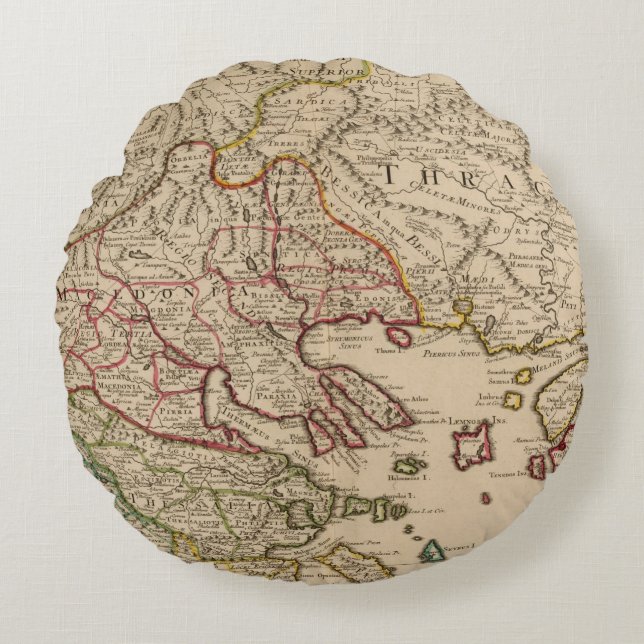 Coussins Ronds Péninsule balkanique, Grèce, Macédoine 3 (Devant)