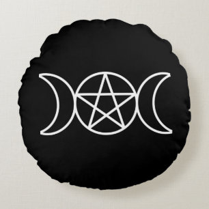 Coussins Ronds Pentacle triple lune