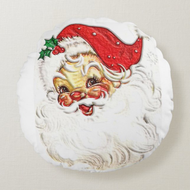 Coussins Ronds Père Noël (Devant)