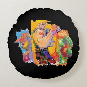 Coussins Ronds Perfidie, Blanka et Dhalsim