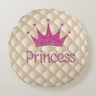Coussins Ronds Perles Charmantes Chic, Diadème, Princesse, Paille