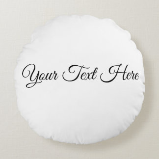 Coussins Ronds Personalized Pillow with Your Text – Modern Decor
