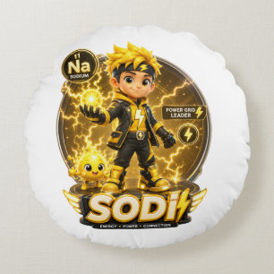 Coussins Ronds Personnage ATOMIVRA Sodium