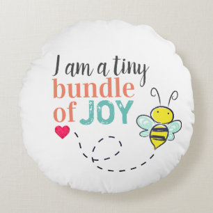 Coussins Ronds Petit paquet de Joy Cute Bee Nursery