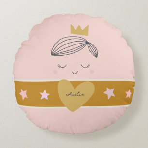 Coussins Ronds Petites filles Boho Primrose Princesse