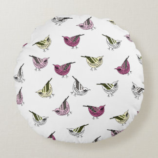 Coussins Ronds Petits oiseaux