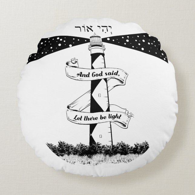 Coussins Ronds Phare de Land's End John o'groats (Devant)