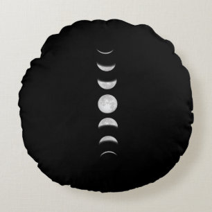 Coussins Ronds Phases de Lune Astronomie Cool