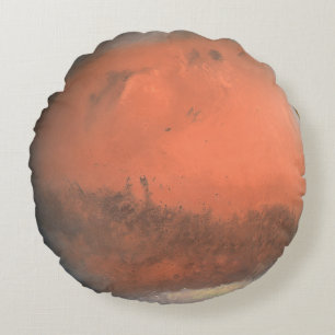 Coussins Ronds Photo de la planète Mars Espace Système Solaire Gu