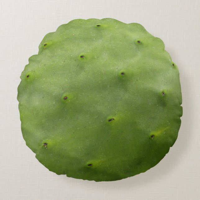 Coussins Ronds Photo Tropical Green Cactus (Devant)