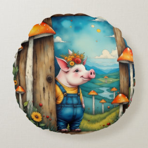 Coussins Ronds Piglet Whimsical
