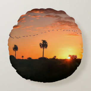 Coussins Ronds Pilote de lancer de forme ronde