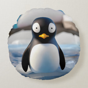 Coussins Ronds Pingouin