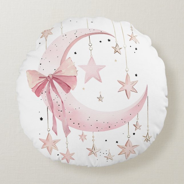 Coussins Ronds Pink Coquette Baby (Devant)