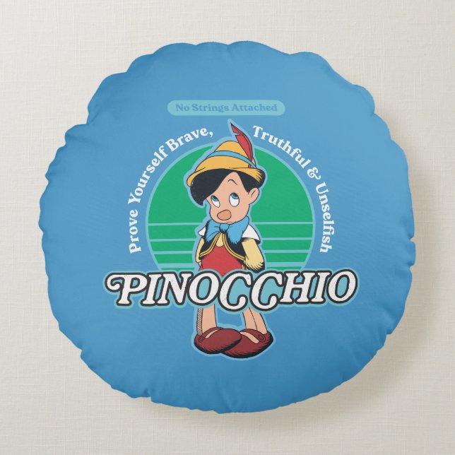 Coussins Ronds Pinocchio | Aucune chaîne attachée (Devant)