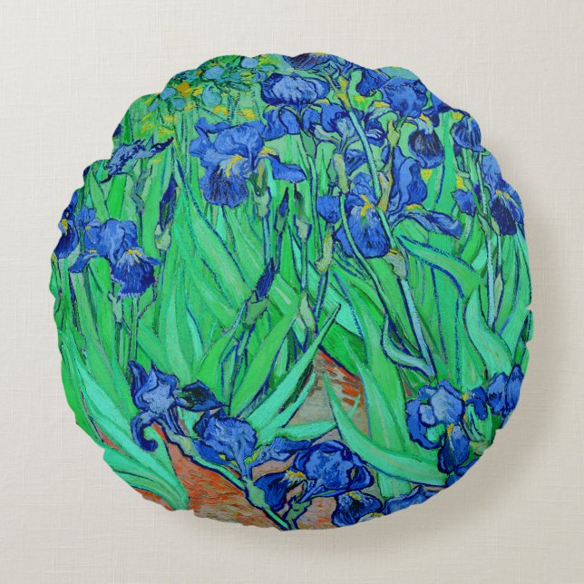 Coussins Ronds PixDezines van gogh iris/st. remy (Devant)