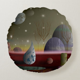 Coussins Ronds Planète Des Formes Lève Ronde Oreiller