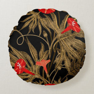 Coussins Ronds Plante d'Escalades Ivy : Vintage doré.