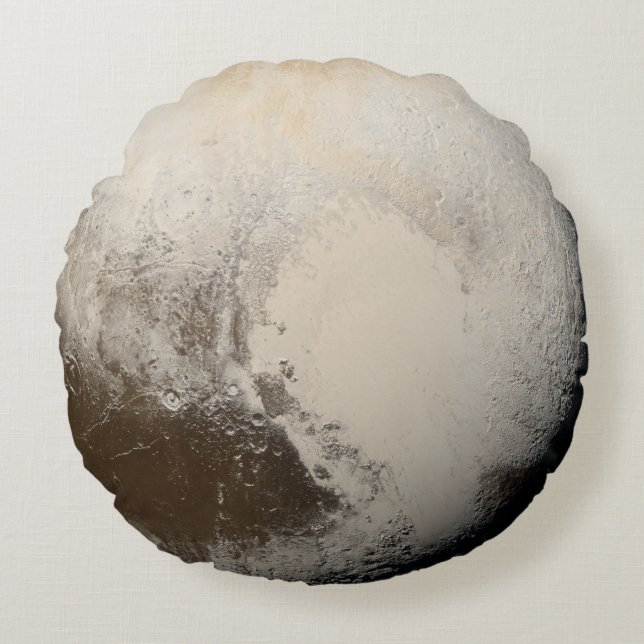 Coussins Ronds Pluton Planète Espace Photo Système solaire Élégan (Devant)