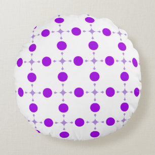 Coussins Ronds Points violets, Motif à pois, Points, Pointillé