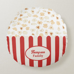 Coussins Ronds Popcorn Retro Cinéma Monogramme