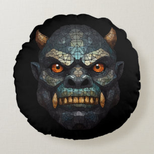 Coussins Ronds Portrait gobelin et orc