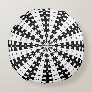 Coussins Ronds Poutre de lumière étoilée avec motif à queue d'aro
