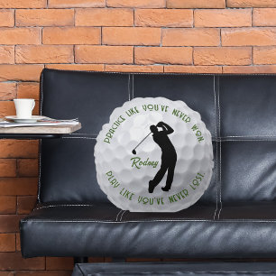 Coussins Ronds Pratiquer et jouer au golf
