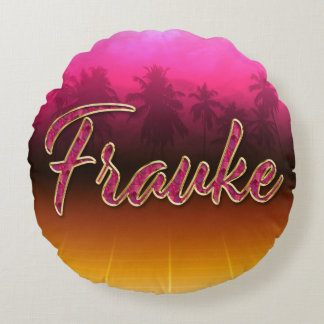 Coussins Ronds Prénom de Frauke
