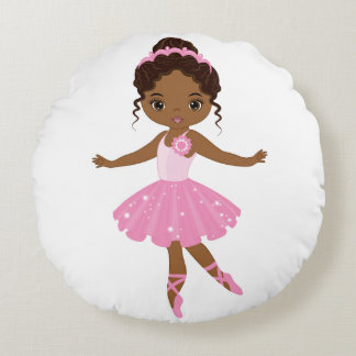 Coussins Ronds Princesse Ballerina