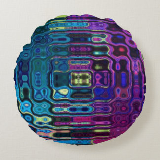 Coussins Ronds Psychedelic Ripple Effect 