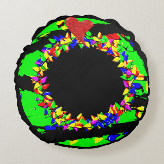 Coussins Ronds Punk Christmas wreath