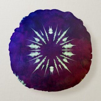 Coussins Ronds Purple Tie Dye Round Pillow
