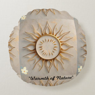 Coussins Ronds "Radiance dorée"